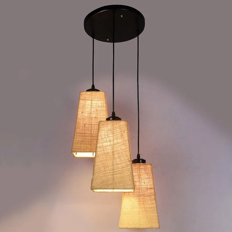 Shadowlux Triple Metal Ceiling Lamp - Beige media 6