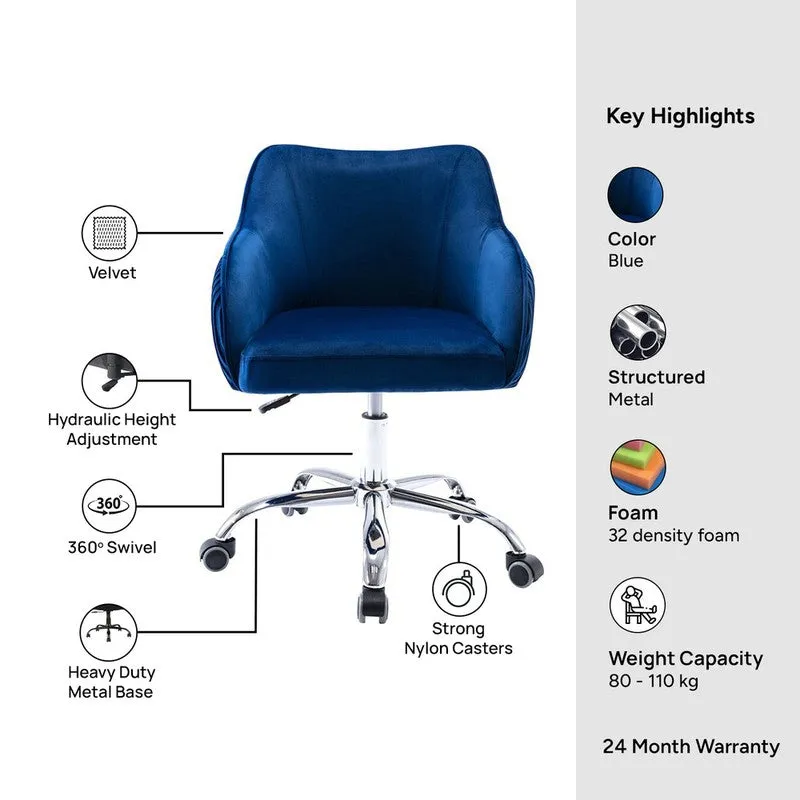 Seatron Metal Office Chair - Blue media 10