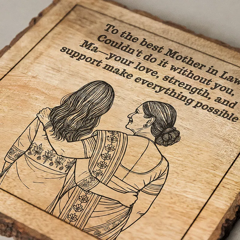 To The Best Mom-In-Law Showpiece - Square media 4