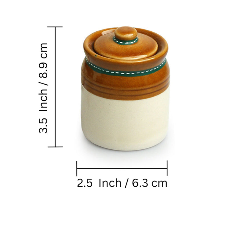 Tangy Charm Wood & Ceramic Condiment Set (120 ML & 20 ML) - Six Piece Set media 7