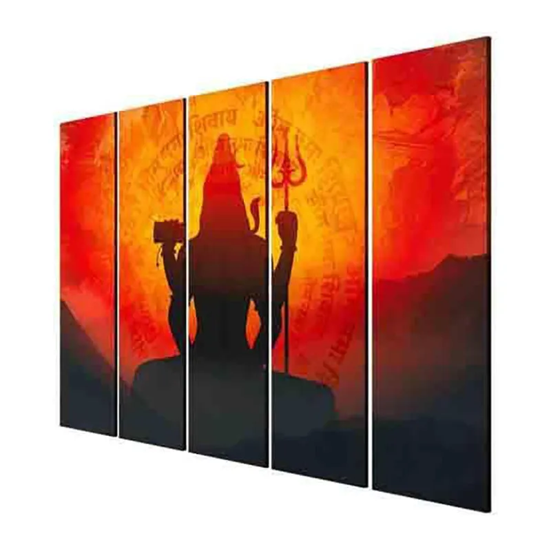 Shiv Shambhu Wall Art - Five Piece Set media 5