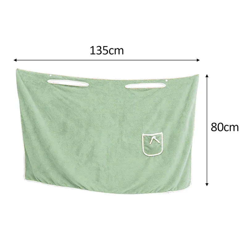 Velvessa Microfiber Bath Wrap - Soft Green media 6