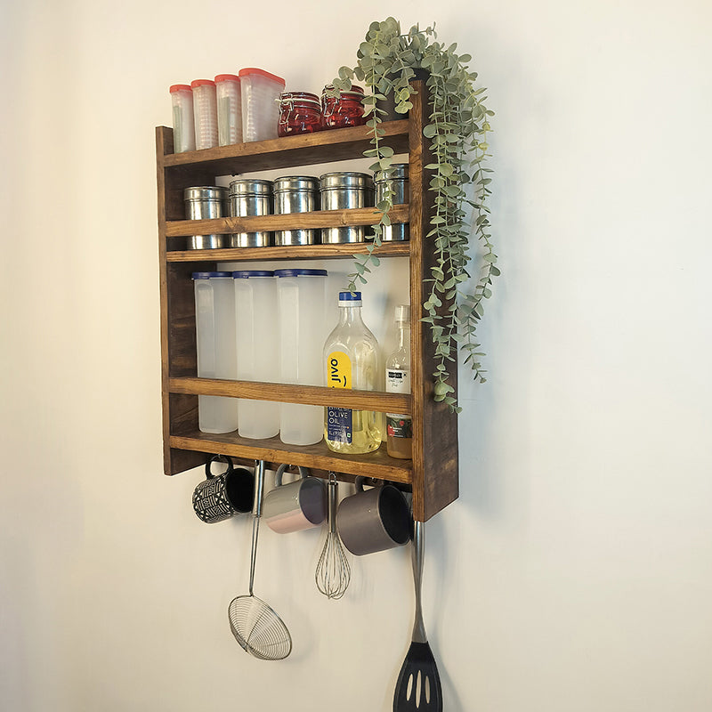 Gridis Wooden Kitchen Storage Rack media 3