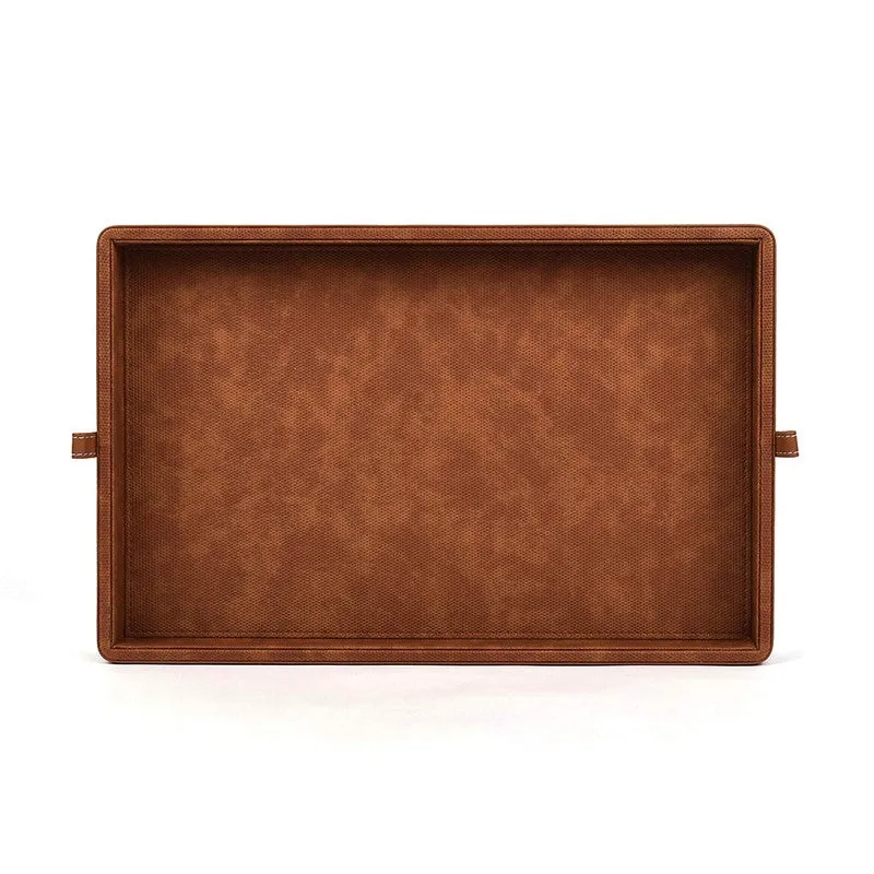 Elara Dote Serving Tray (Brown) - Set Of Two media 3