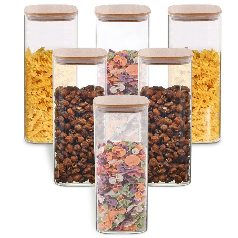 Jarex Glass Jar (1000 mL Each) - Set Of Six media 4