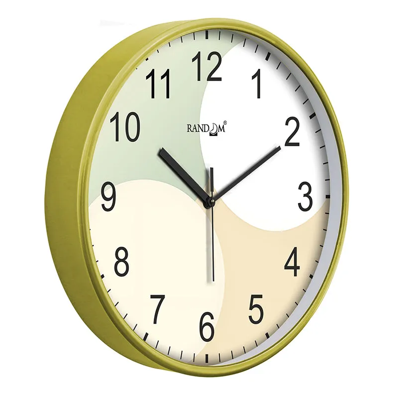 Earthy Pastels Plastic Analog Wall Clock media 3