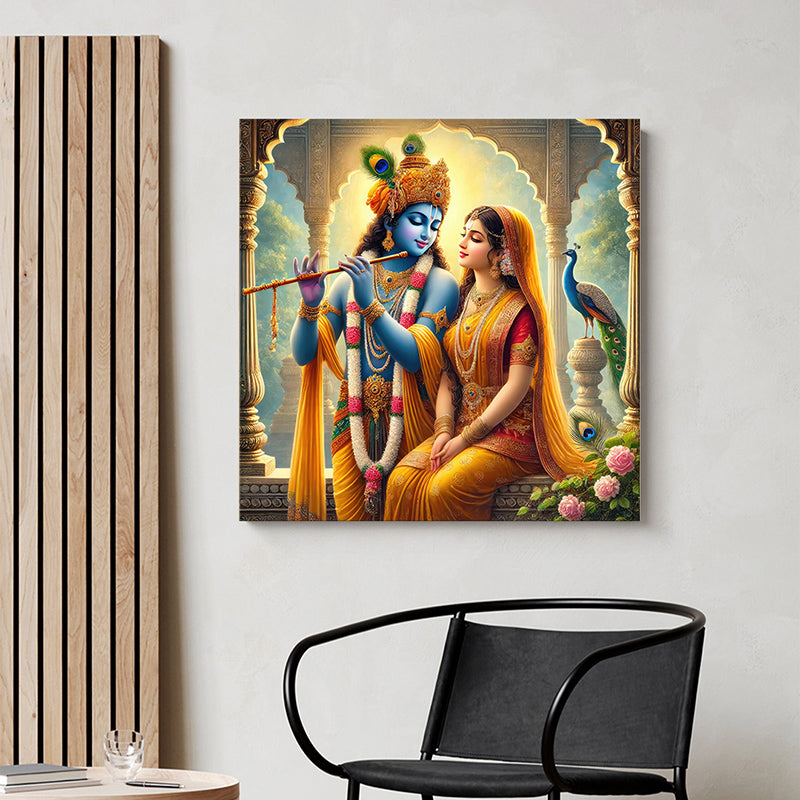 Radha Vallabh Wall Painting