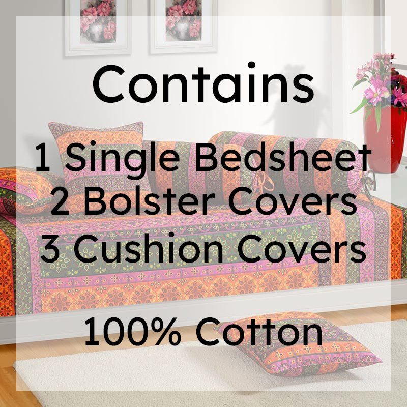 Swayam Burst of Colour Diwan Set media 4