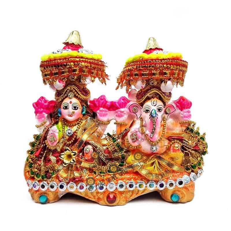 Seraphic Lakshmi Ganapati Idol Set media 3