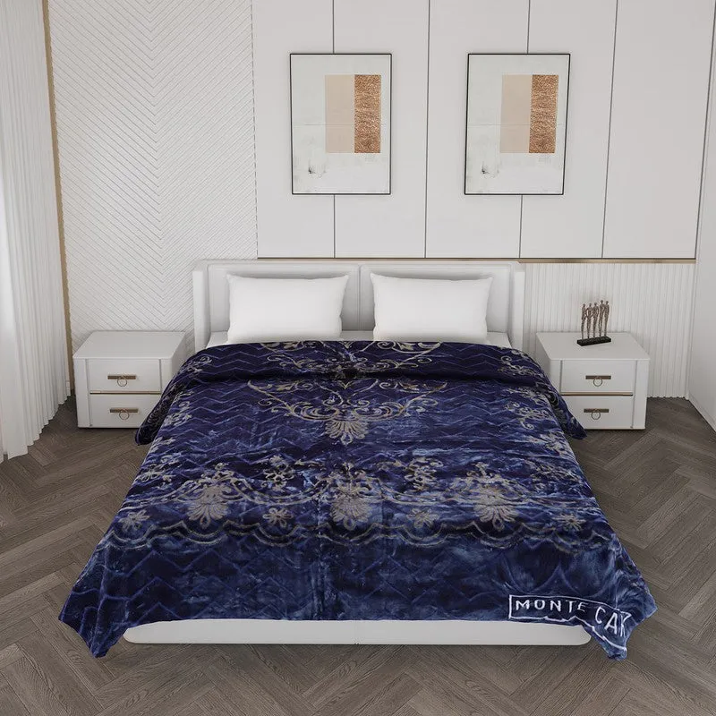 Monte Carlo Autumn Embrace Blanket (Blue) - 950 GSM media 3