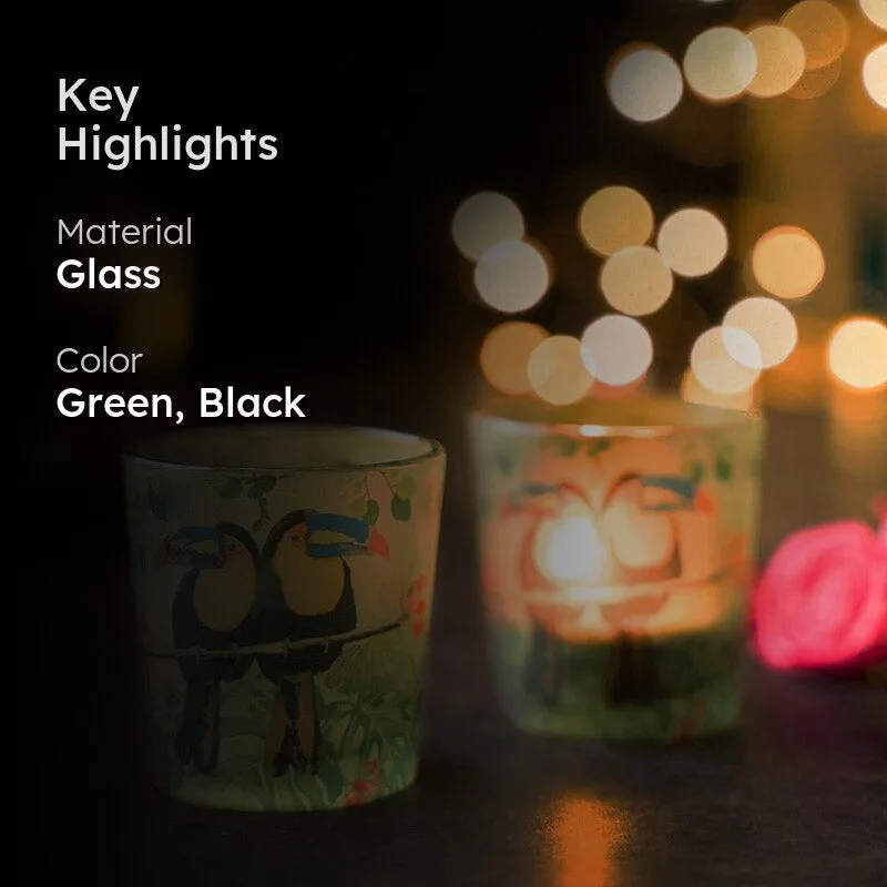 Toucan Candle Votive - Set Of Two media 2