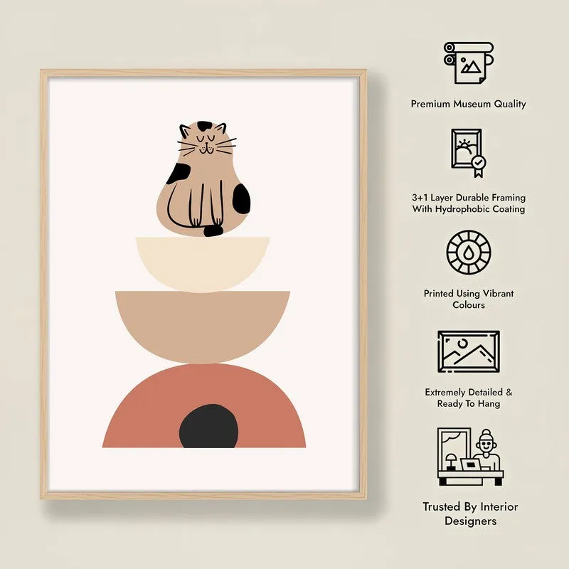 Whiskers Archival Canvas Wall Art - Natural Brown Frame media 8