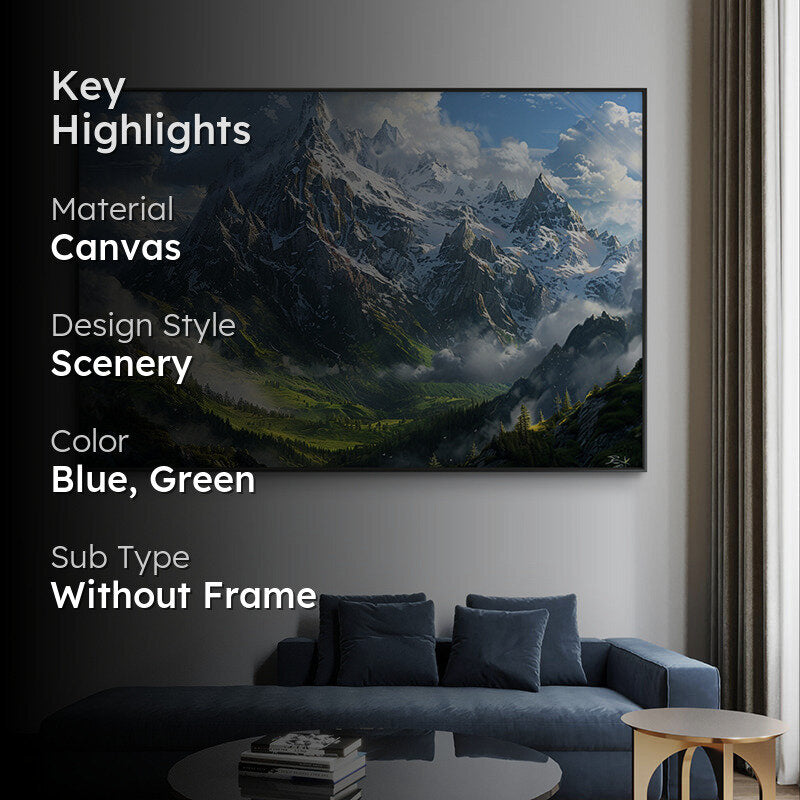 Alpine Majesty Canvas Wall Painting media 2