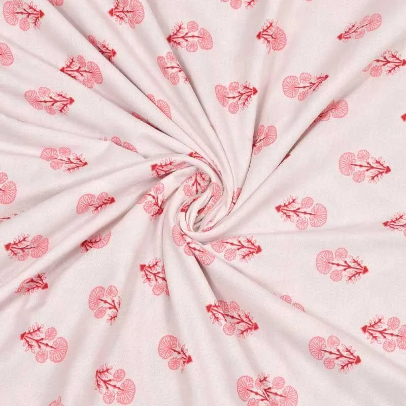 Tvisha Floral Printed Green & Pink Cotton Dohar media 7