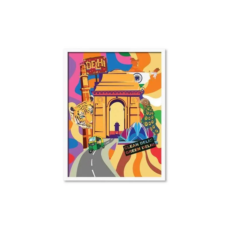 Delhi City Pop Wall Art media 4