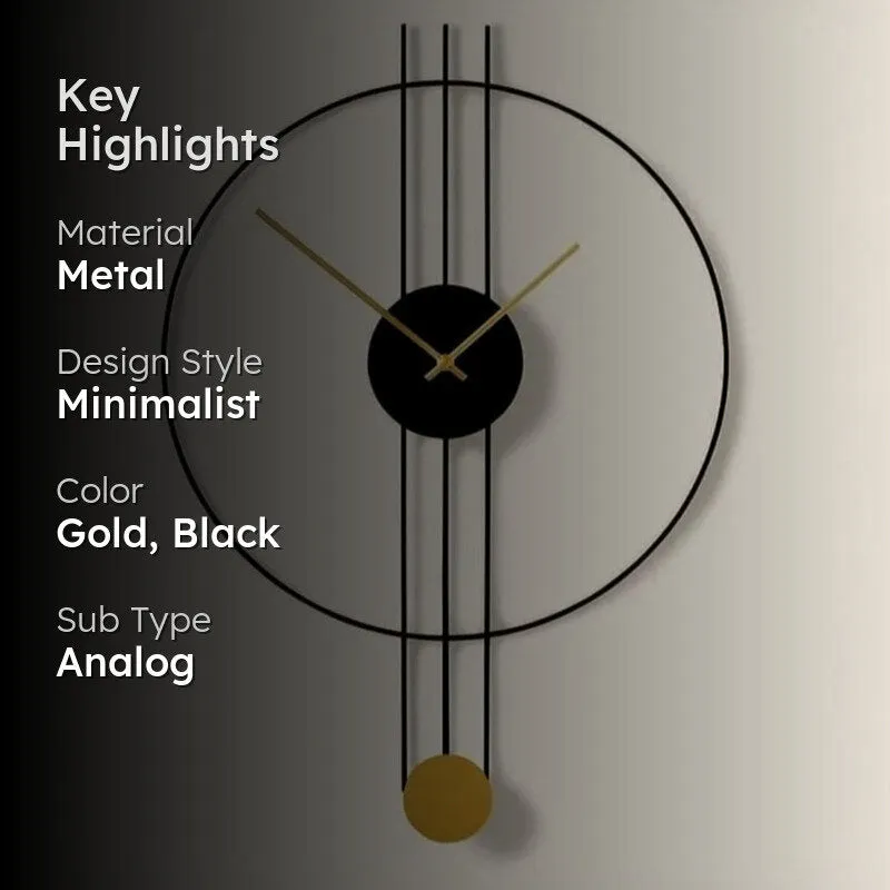 Pendaura Analog Wall Clock media 2