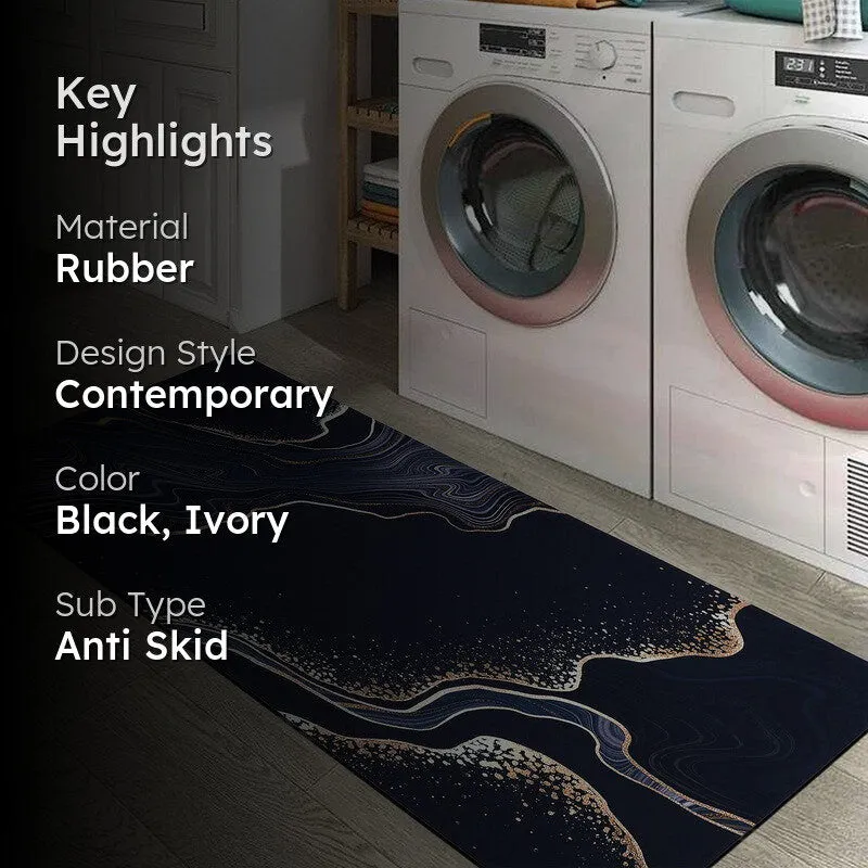 Elquira Anti Skid Rubber Runner Rug media 2