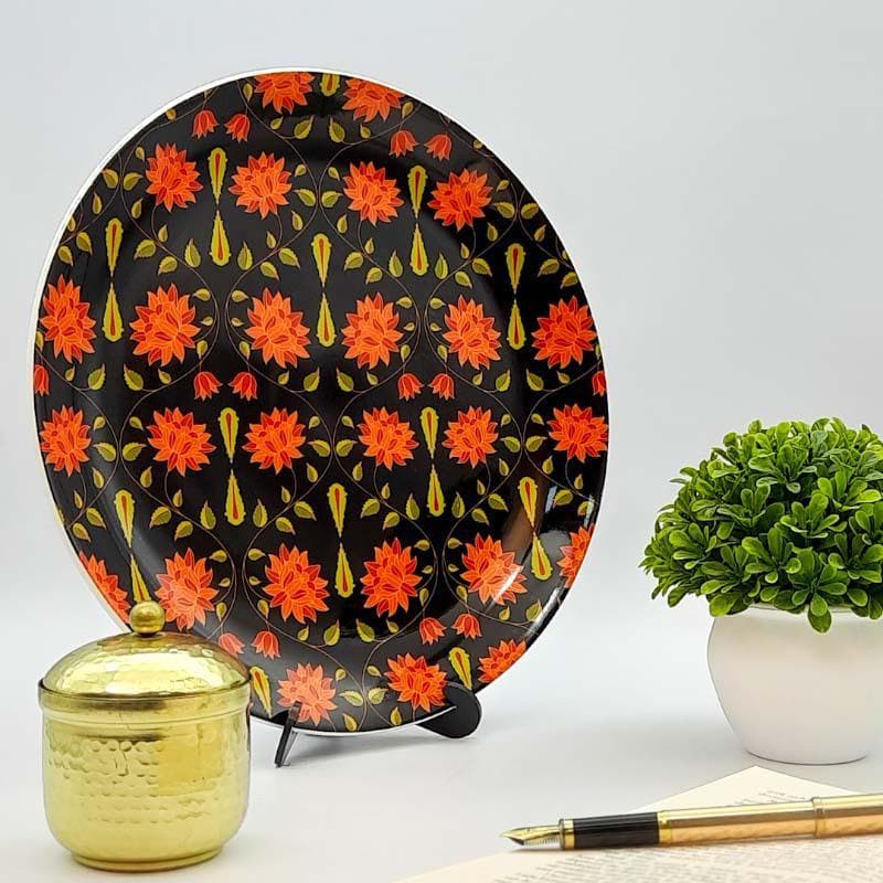 Night Bloom Decorative Plate