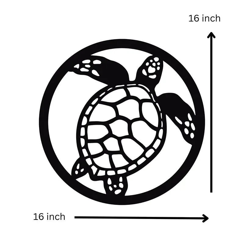 Turtle Black Iron Wall Accent media 5