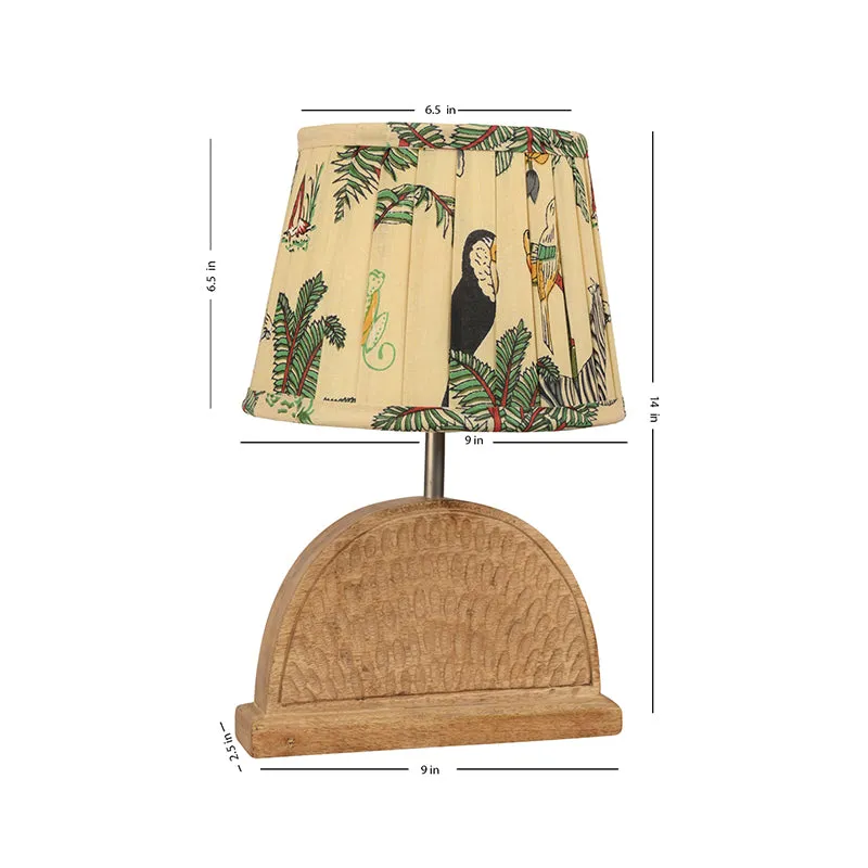 Half Carve Fauna Cotton Table Lamp - Multicolor media 5