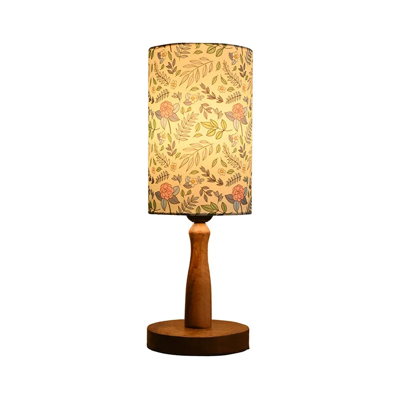 Whimsy Fleur Fabric Table Lamp - Multicolor media 3