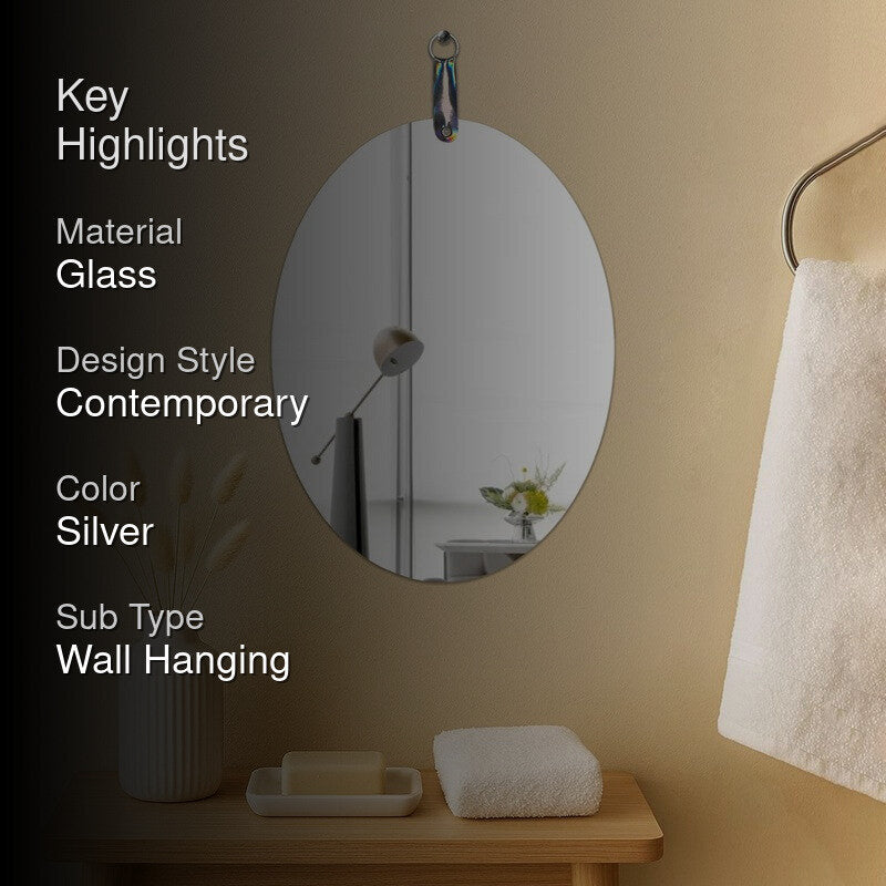 Sleek Reflect Frameless Wall Mirror media 2
