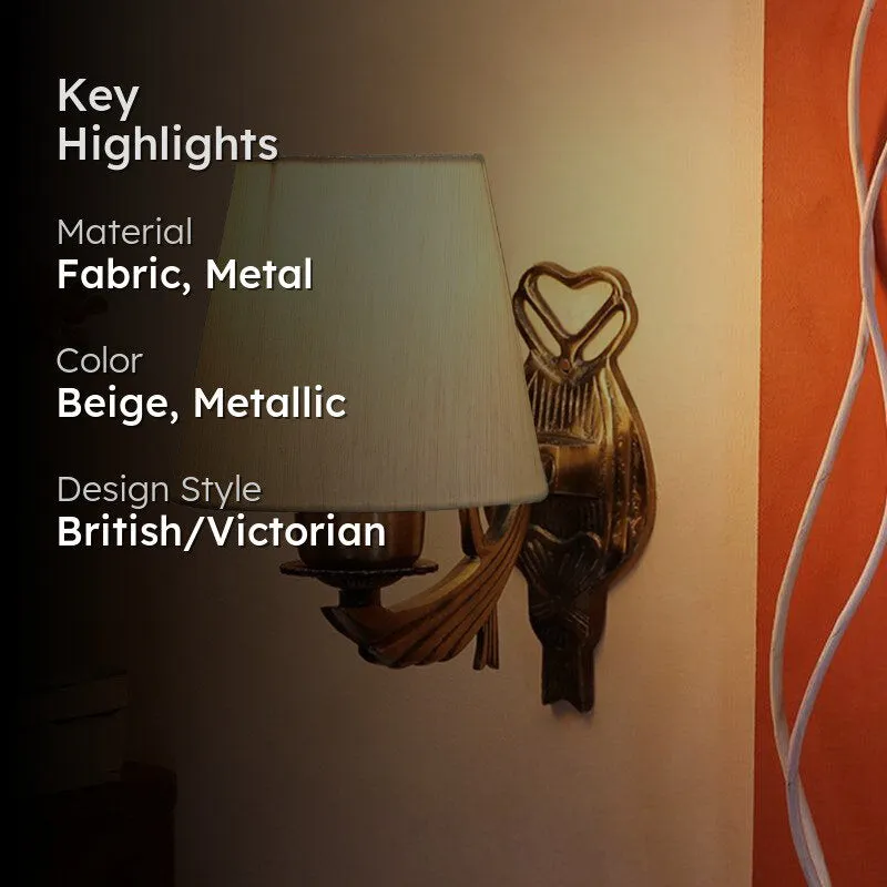 Love Gleam Atva Metal Wall Lamp - Beige media 2