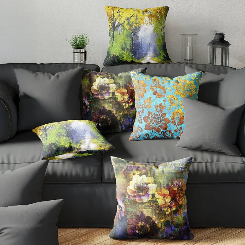 Wild Gardens Printed Cushion Cover Set - Set Of Five media 1