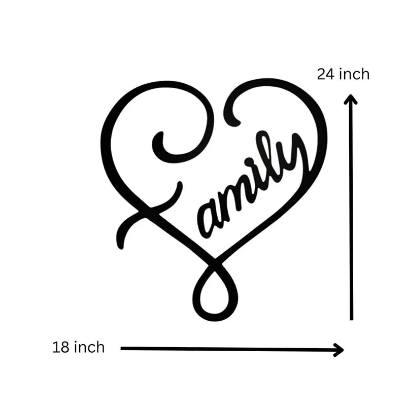 Family Black Iron Wall Accent media 5