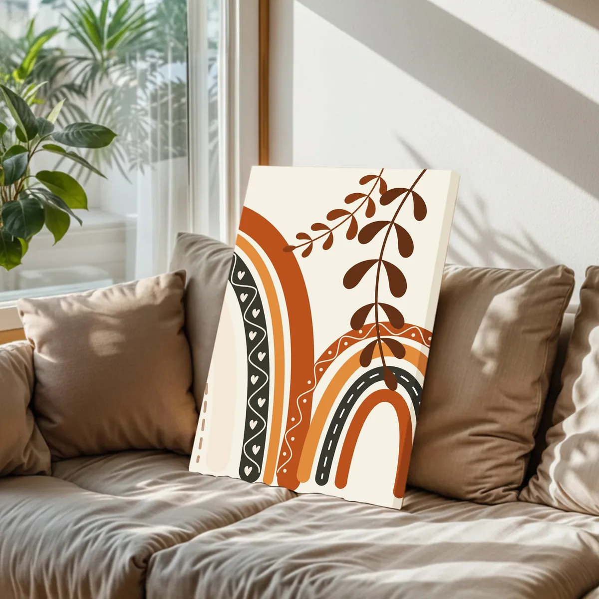 Boheme Bliss Cotton Canvas Wall Painting media 5
