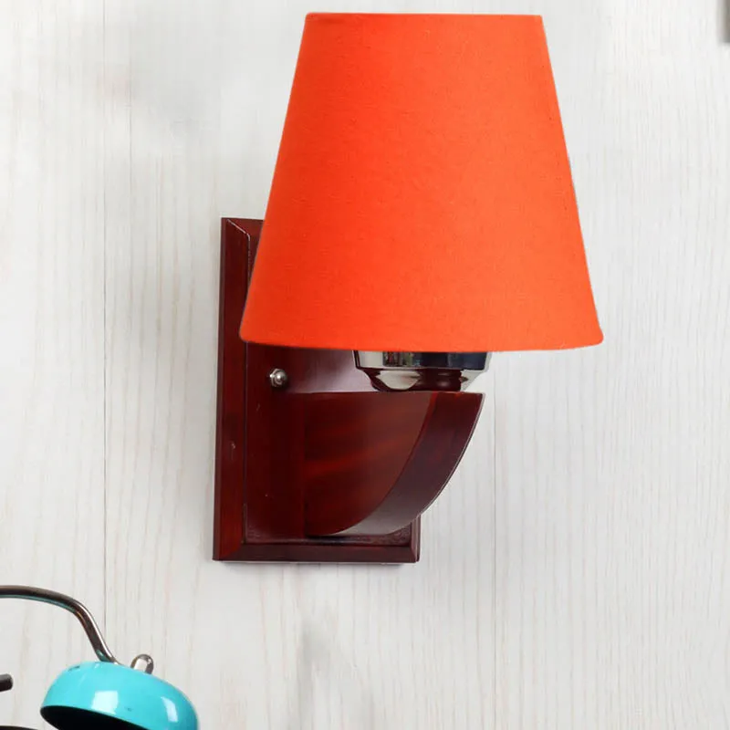 LightFawn Conical Wooden Wall Lamp media 3