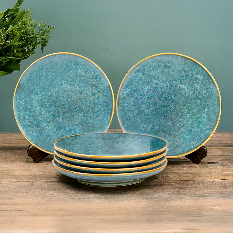 Careina Ceramic Quarter Plate - Set Of Six