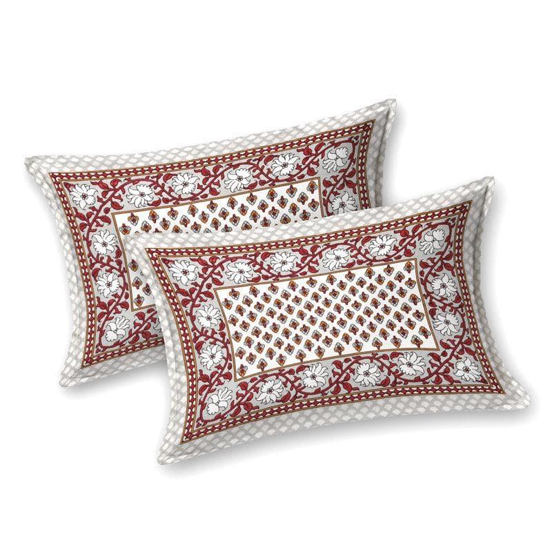 Prerna Ethnic Printed Cotton Bedsheet (Brown) - 140 TC media 6