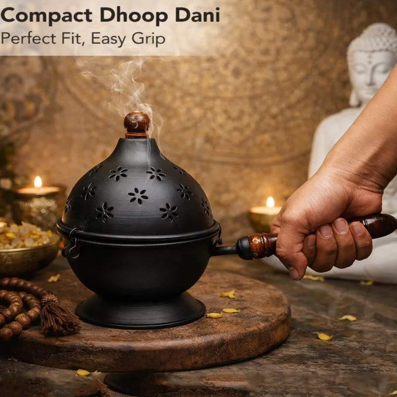 Surabhi Dhoop Incense Holder - Black media 6