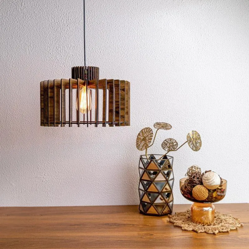 Kazuna Wooden Ceiling Lamp media 1