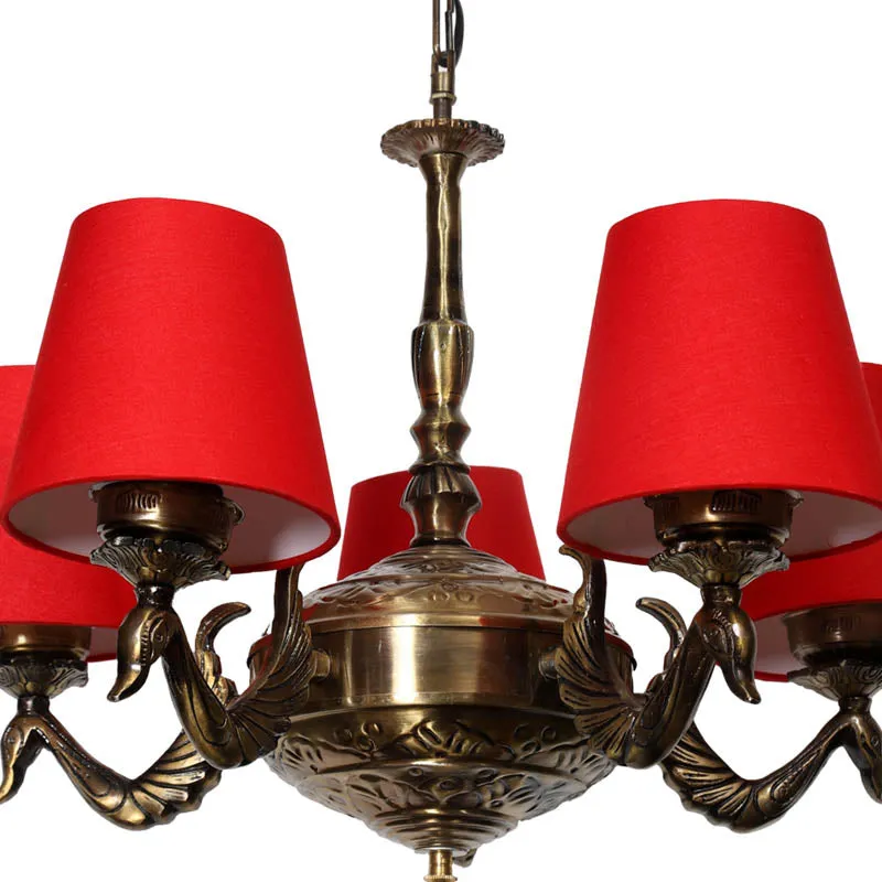 Devilish Conical Golden Antique Ceiling Lamp media 3