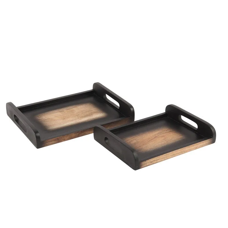 Rustic Nest Multipurpose Tray - Set Of Two media 8