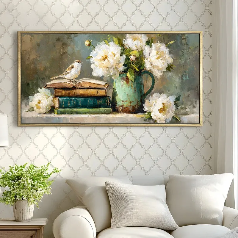 Floral beauty Canvas Wall Painting With Frame media 4