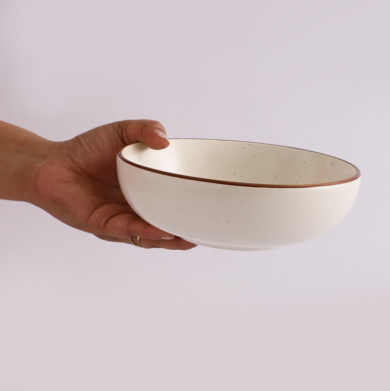 Classic Off-White Serving Bowl - 400 mL media 6