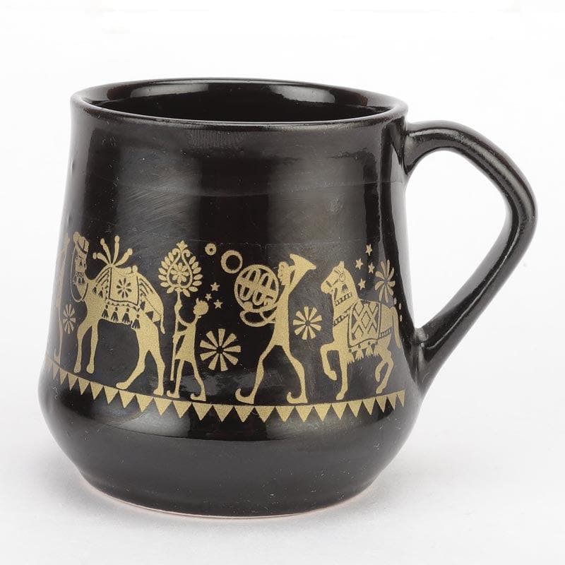 Tribal Ceramic Tea Cup (150 mL Each)  -  Set of Six media 4