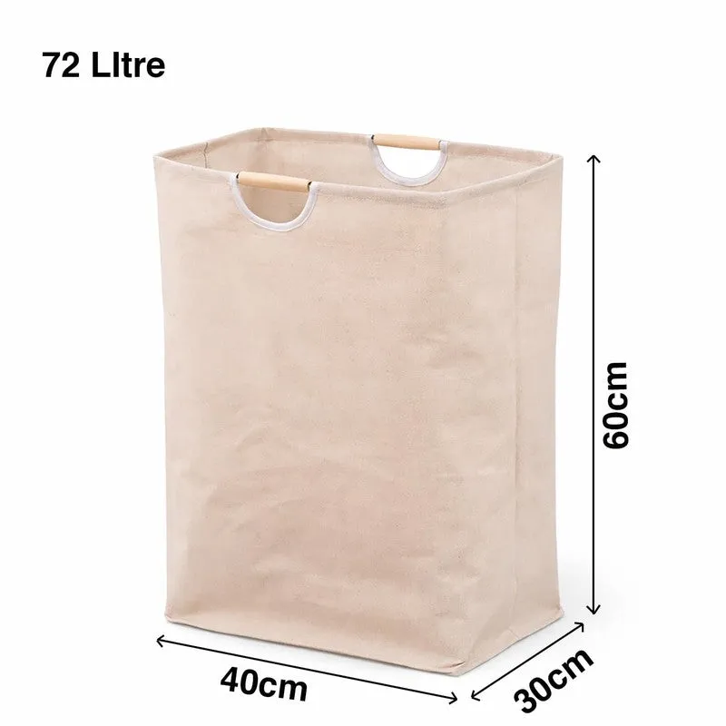 Soft Stack Laundry Basket - Beige\ media 8