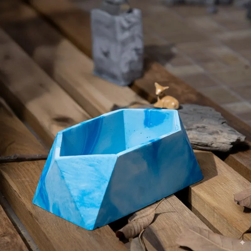 Trapex Concrete Planter - Blue media 4