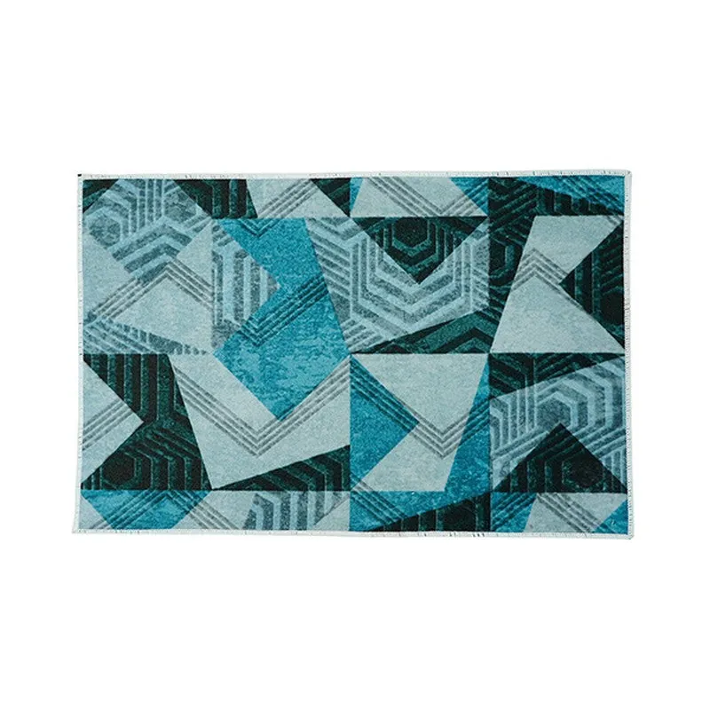 EdgeAbstra Polyester Kitchen Floor Mats (Blue) - Set of Two media 7