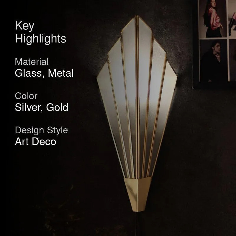 Noble Glass & Metal Wall Lamp media 2