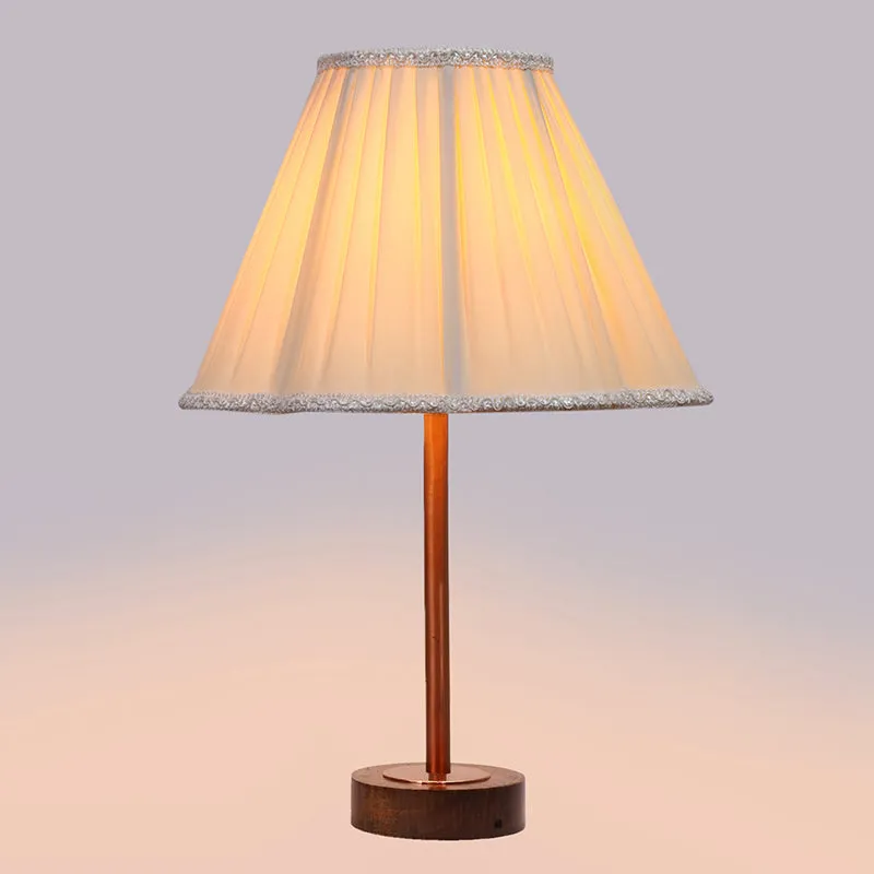 Pleatra Rodin Wooden Table Lamp - White media 5