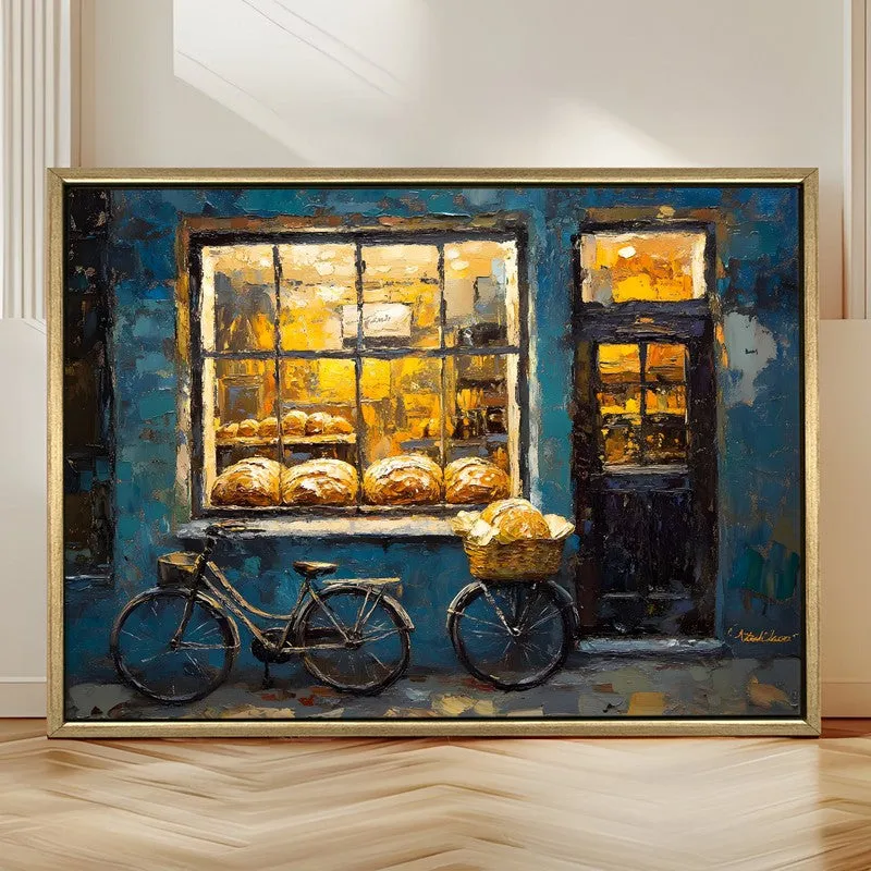 Artisan Bread Canvas Wall Painting With Frame media 4