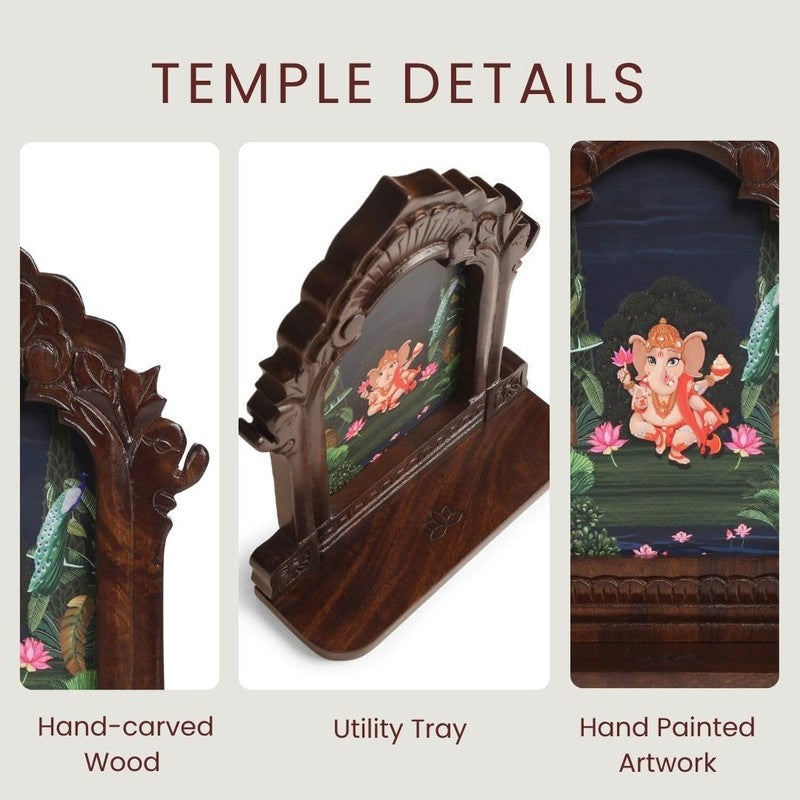 Sri Vinayaka Mango Wood Wall Accent media 4