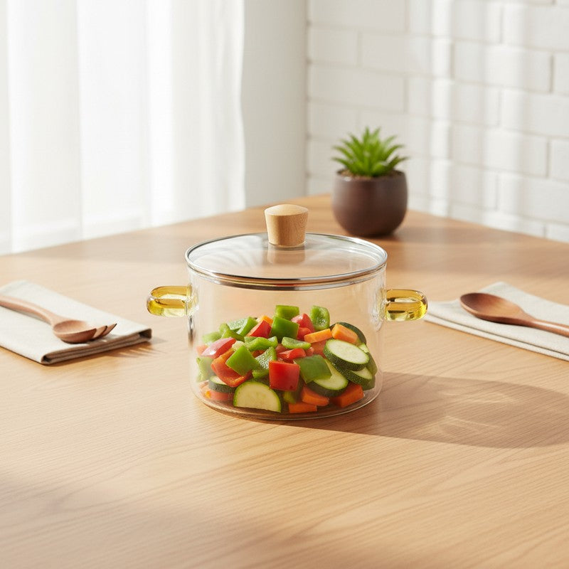 Cassa Glass Cooking Pot - 3000 ML