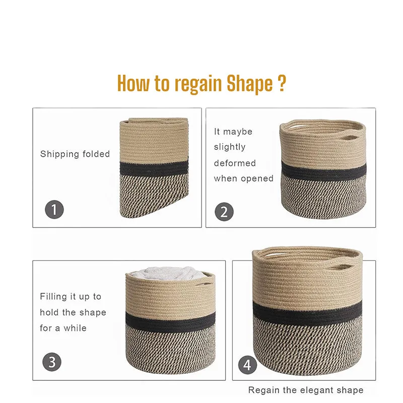 Nuba Cotton Storage Basket media 5