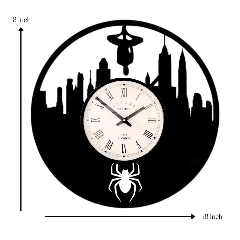 Spiderman Steel Analog Wall Clock - Black media 7